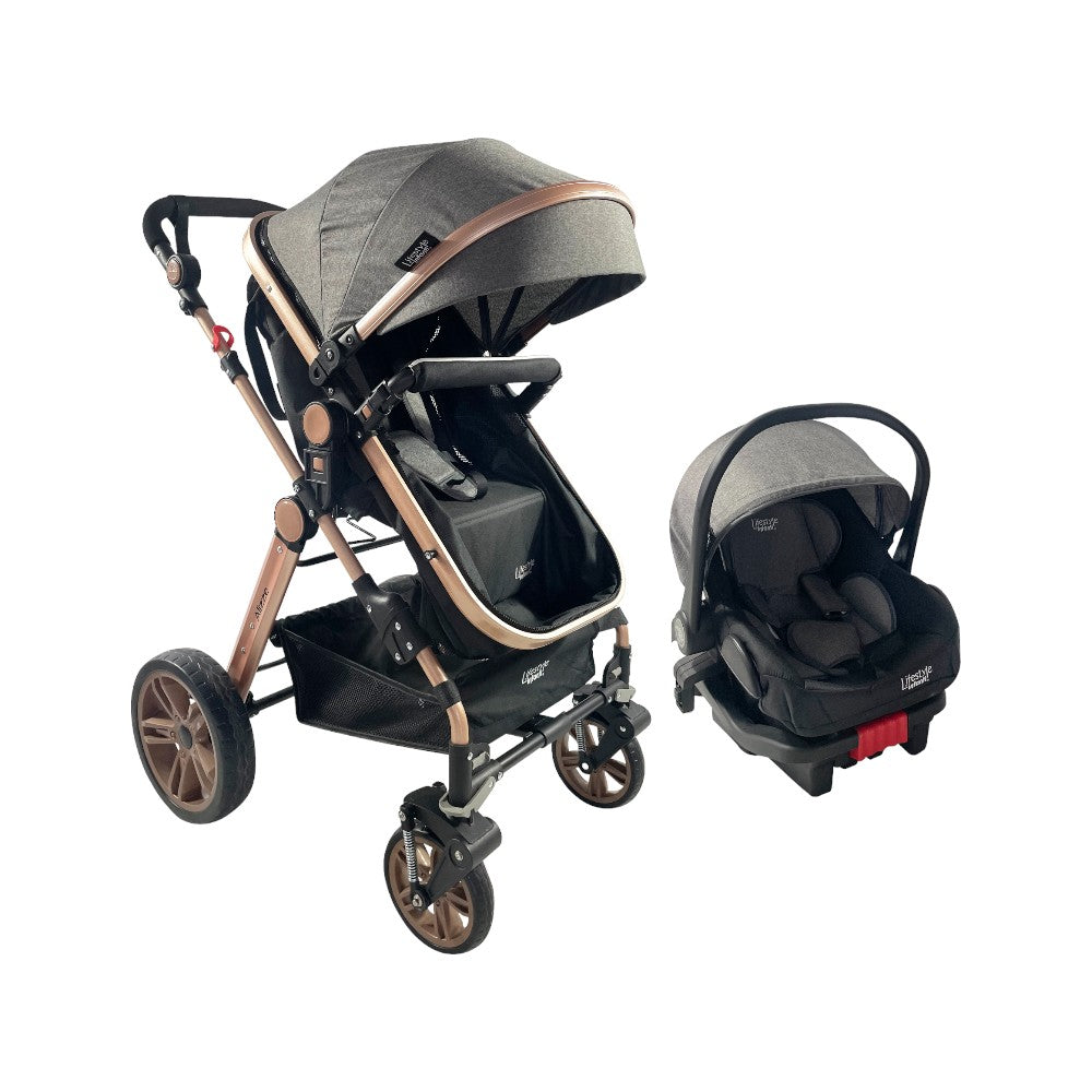 Carriola Para Bebé Sistema De Viaje Negro Alizze Lifestyle