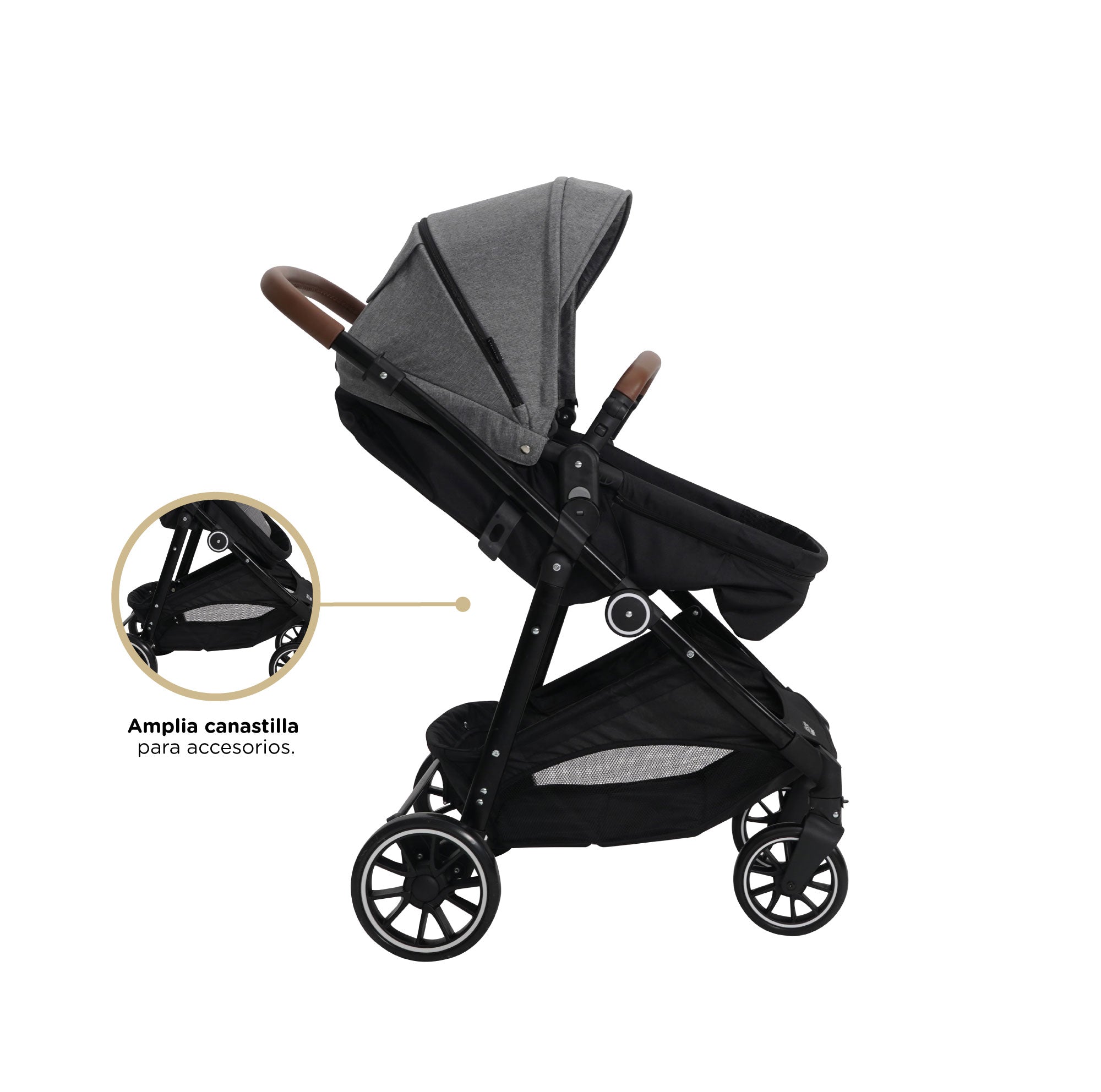 Carrinho de bebê Costzon Foldable Baby Kids Travel Stroller Cinza/Laranja -  Bebe Importados Miami