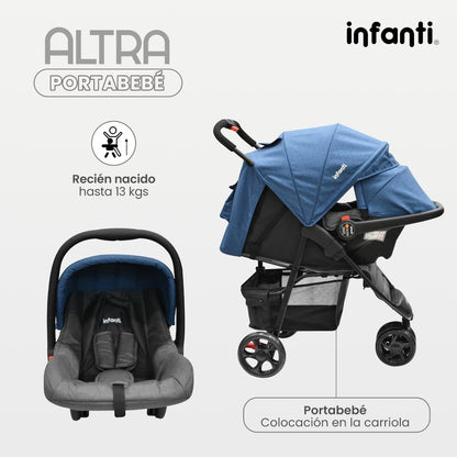 Carriola Infanti Sistema de Viaje 4 en 1 Altra