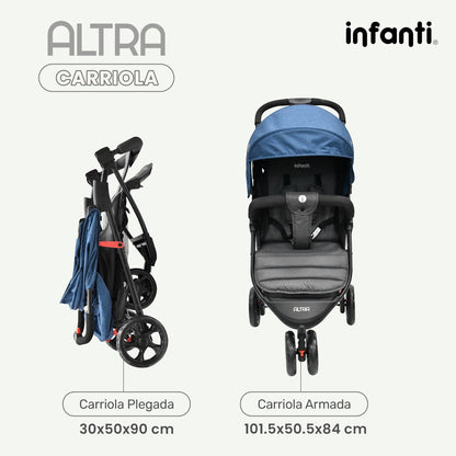 Carriola Infanti Sistema de Viaje 4 en 1 Altra