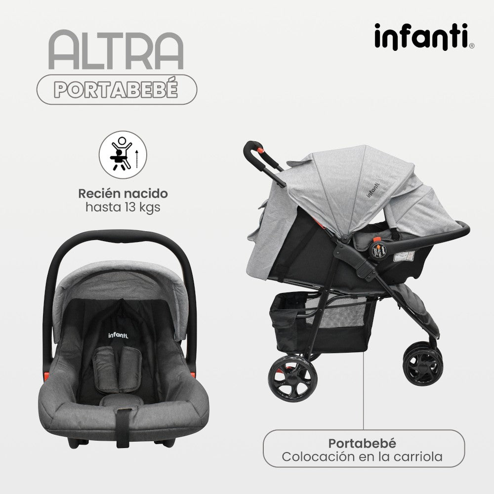 Carriola Infanti Sistema de Viaje 4 en 1 Altra