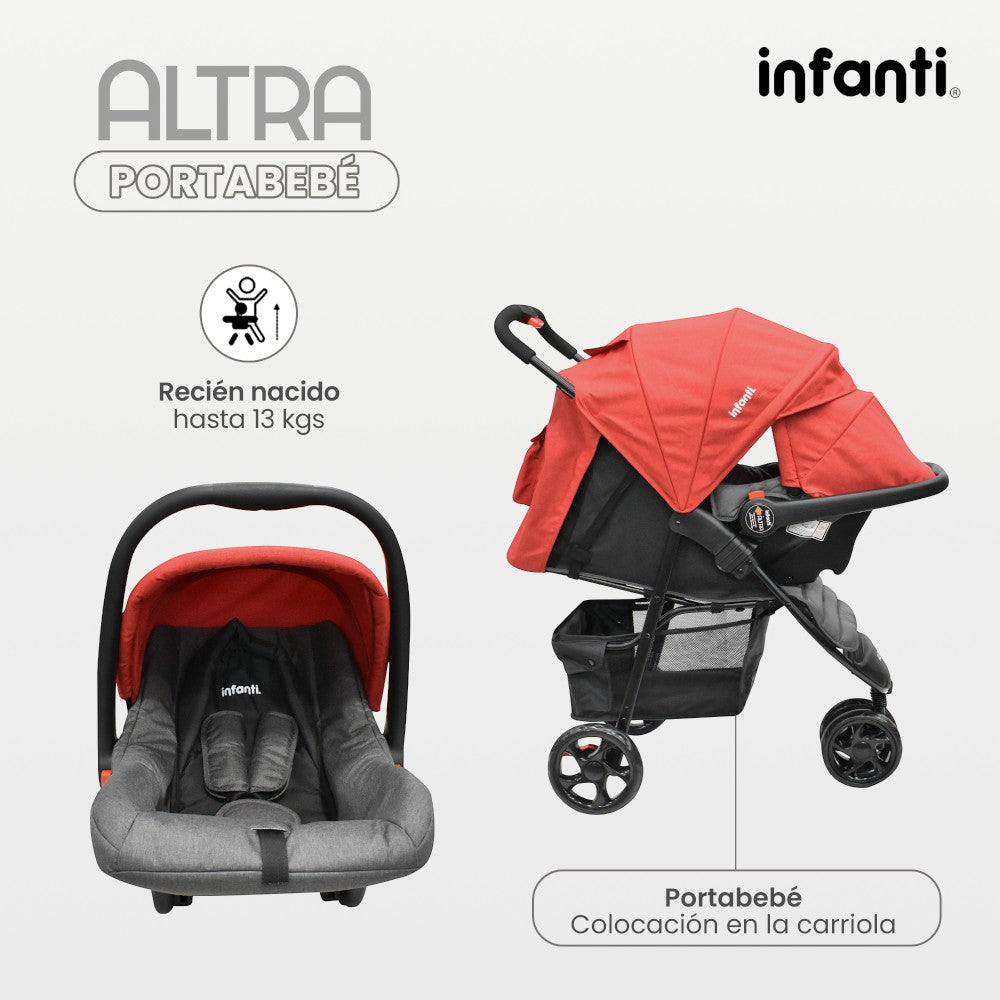 Carriola Infanti Sistema de Viaje 4 en 1 Altra