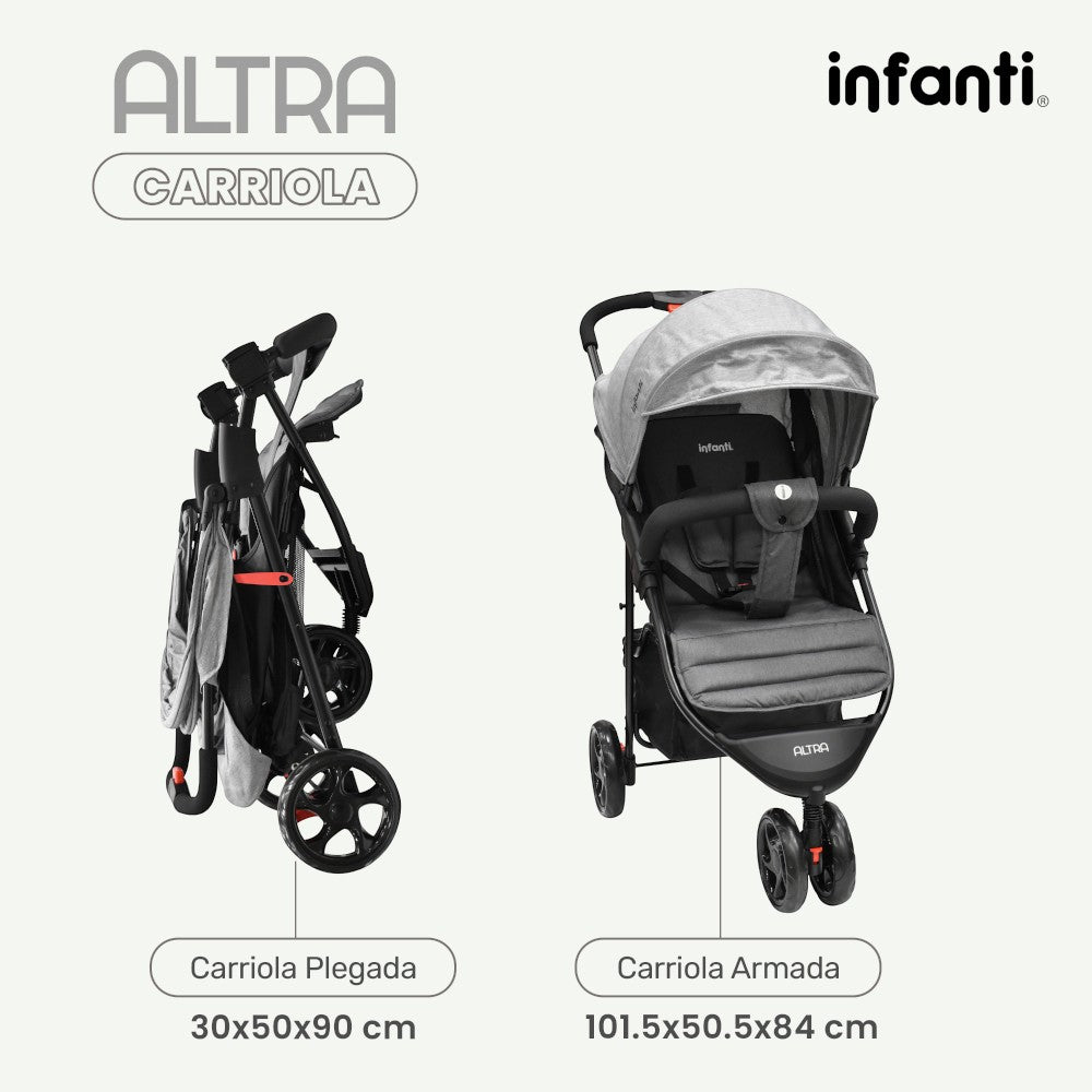 Carriola Infanti Sistema de Viaje 4 en 1 Altra