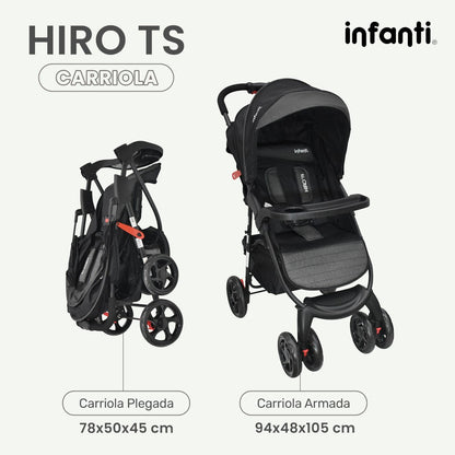 Carriola Travel System Hiro TS Infanti Multiposiciones