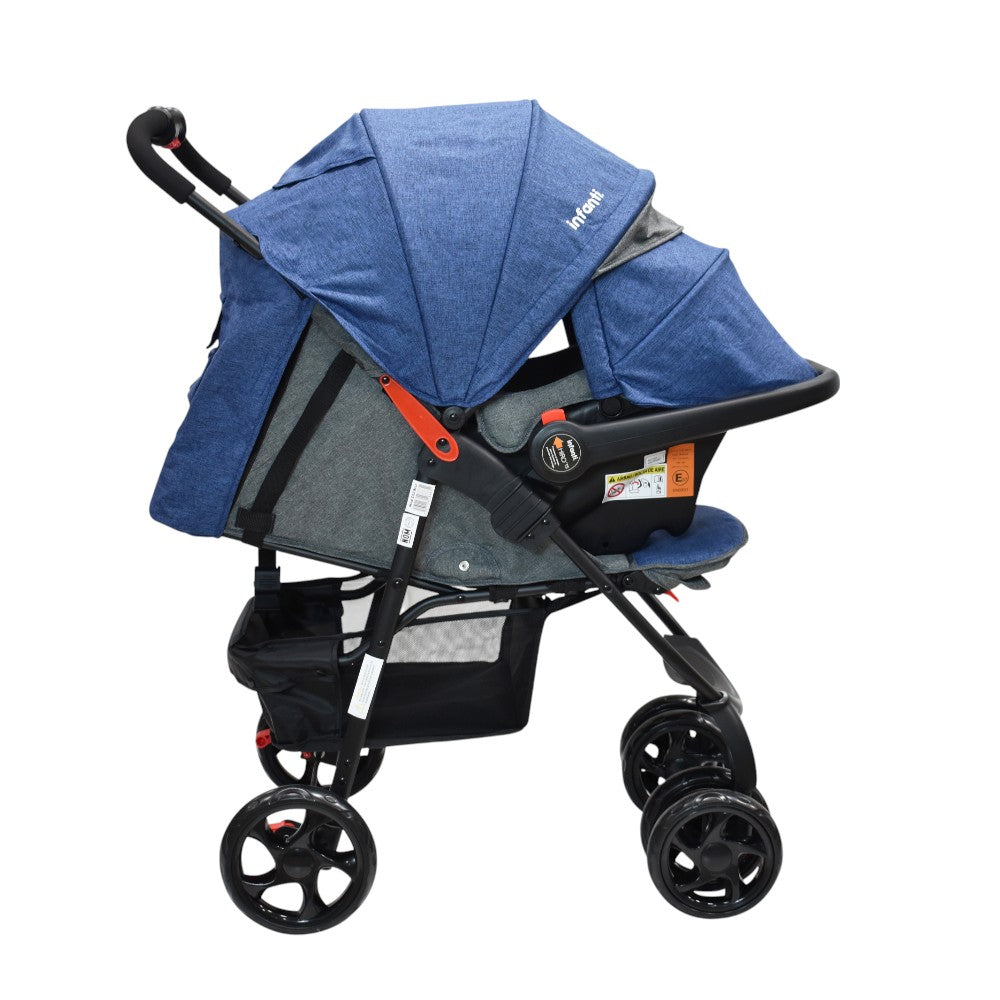 Combo Infanti Carriola Travel System, Cuna Colecho y Autoasiento Convertible a  Booster