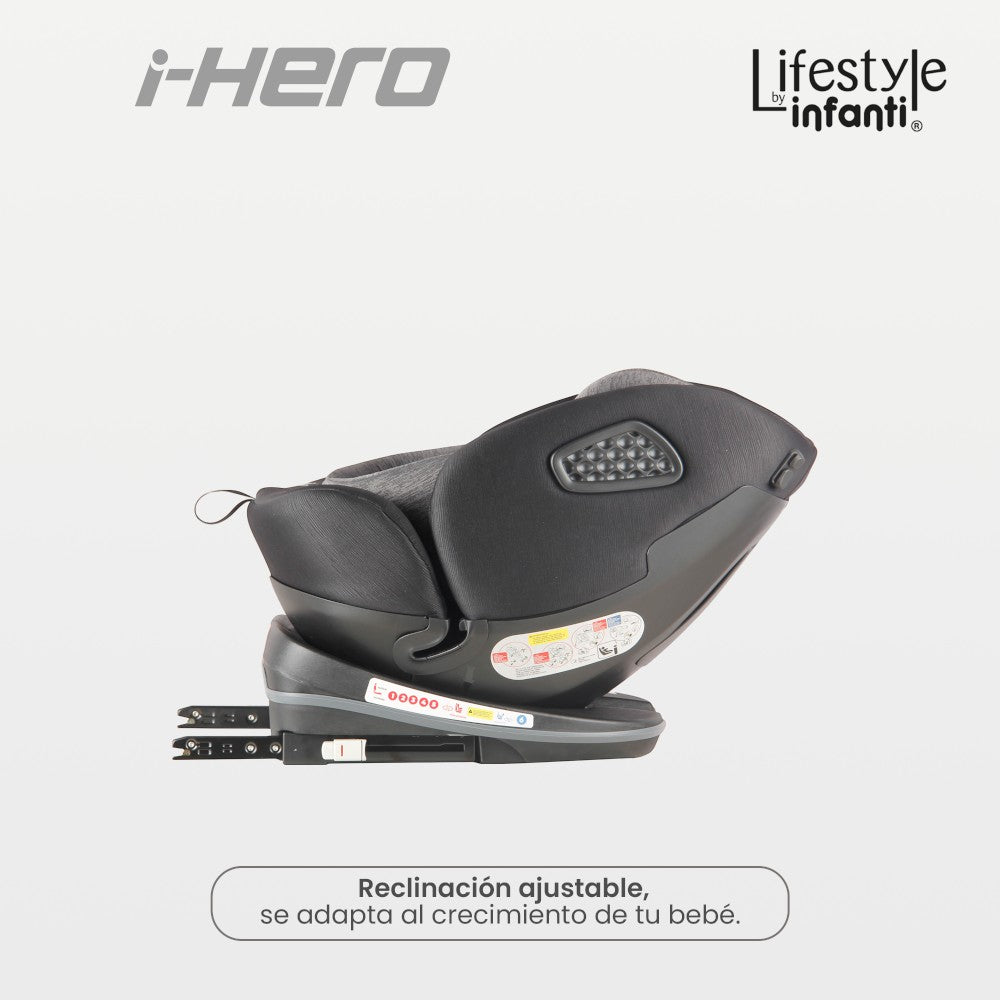 Autoasiento I-Size Negro/Gris