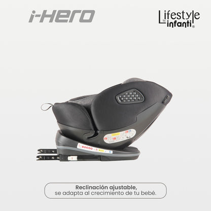Autoasiento I-Size Negro/Gris