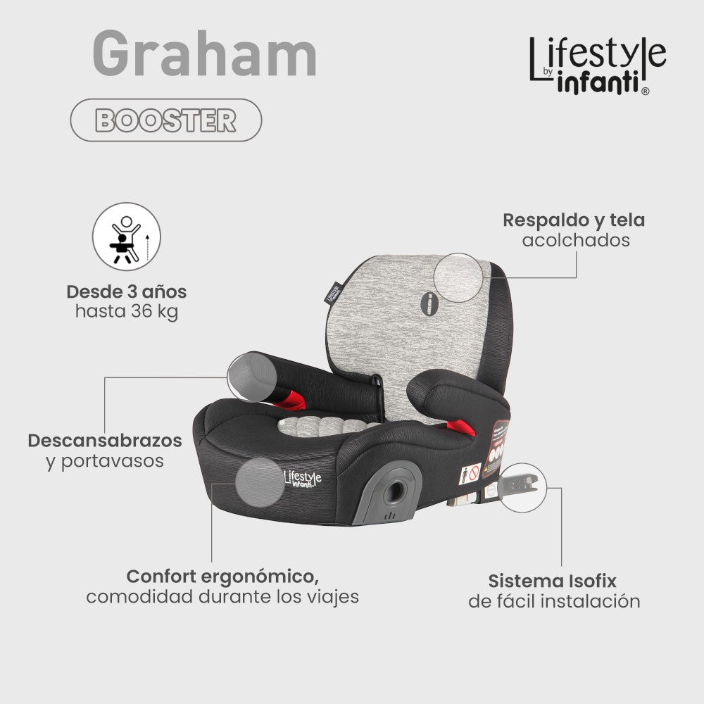 Autoasiento Booster Graham Lifestyle By Infanti