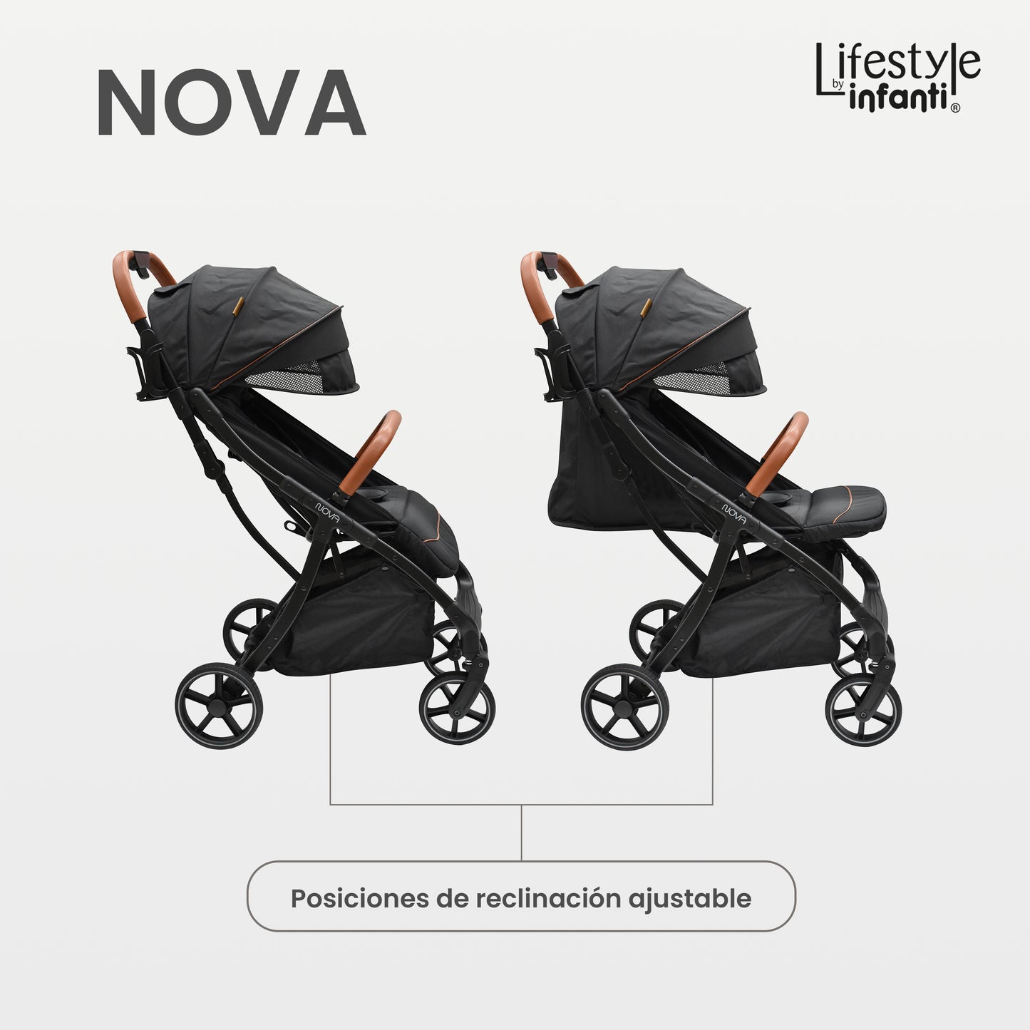 Carriola Para Bebé Infanti Nova Con Plegado Automático Negra