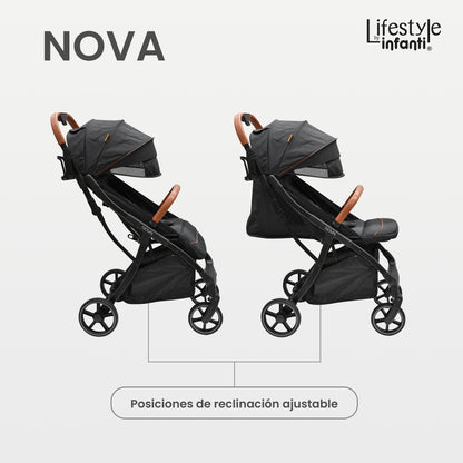 Carriola Para Bebé Infanti Nova Con Plegado Automático Negra