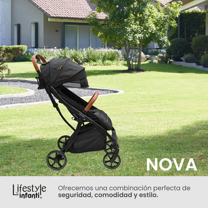 Carriola Para Bebé Infanti Nova Con Plegado Automático Negra