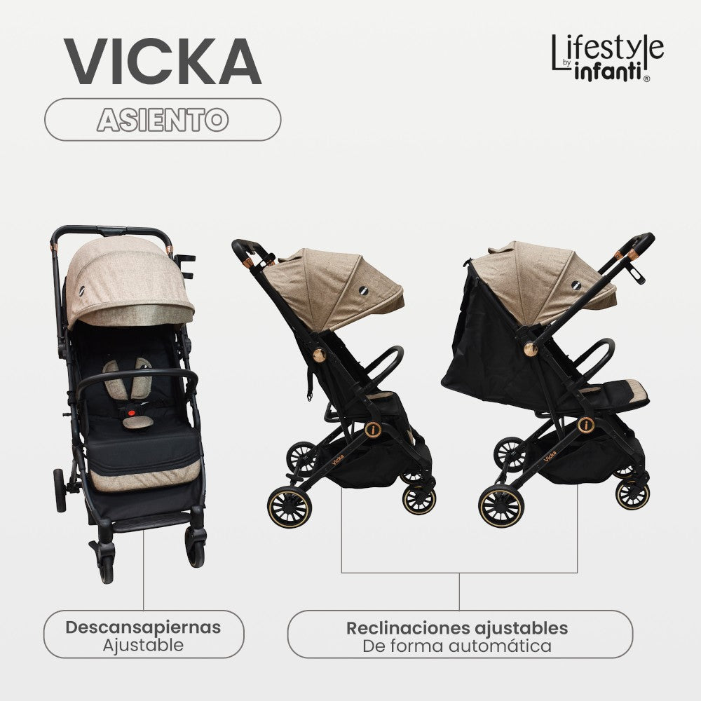 Carriola Vicka Travel System Lifestyle By Infanti Reversible Y Compacta