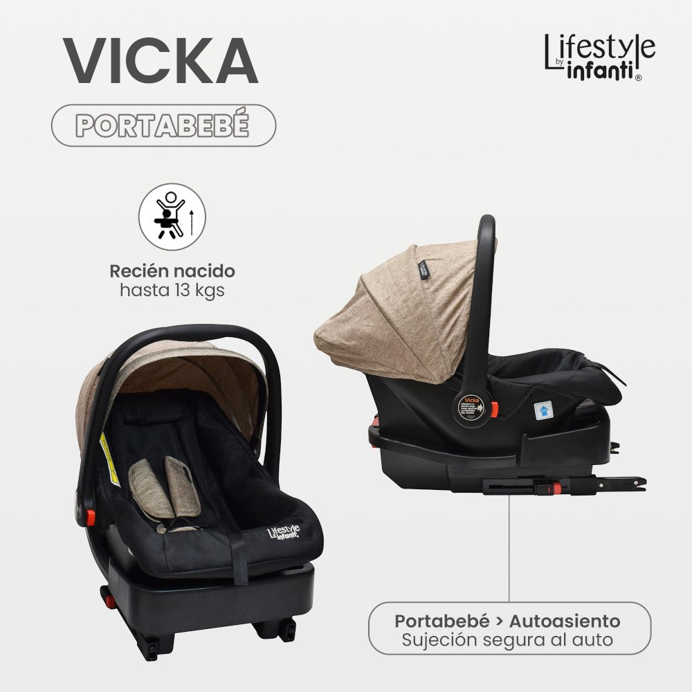 Carriola Vicka Travel System Lifestyle By Infanti Reversible Y Compacta