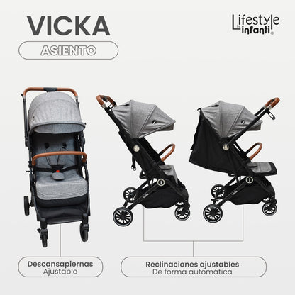 Carriola Vicka Travel System Lifestyle By Infanti Reversible Y Compacta