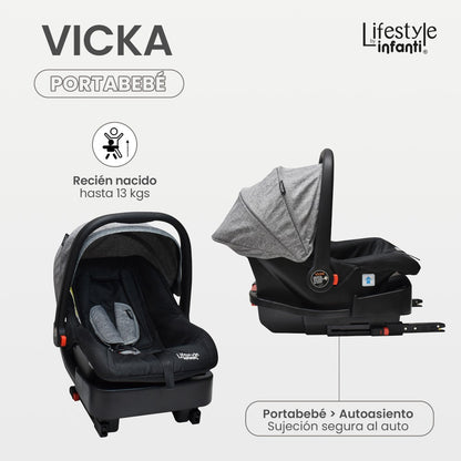 Carriola Vicka Travel System Lifestyle By Infanti Reversible Y Compacta