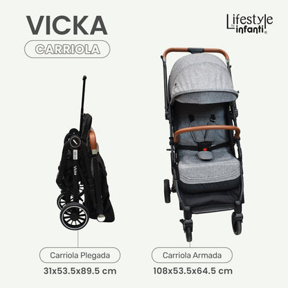 Carriola Vicka Travel System Lifestyle By Infanti Reversible Y Compacta