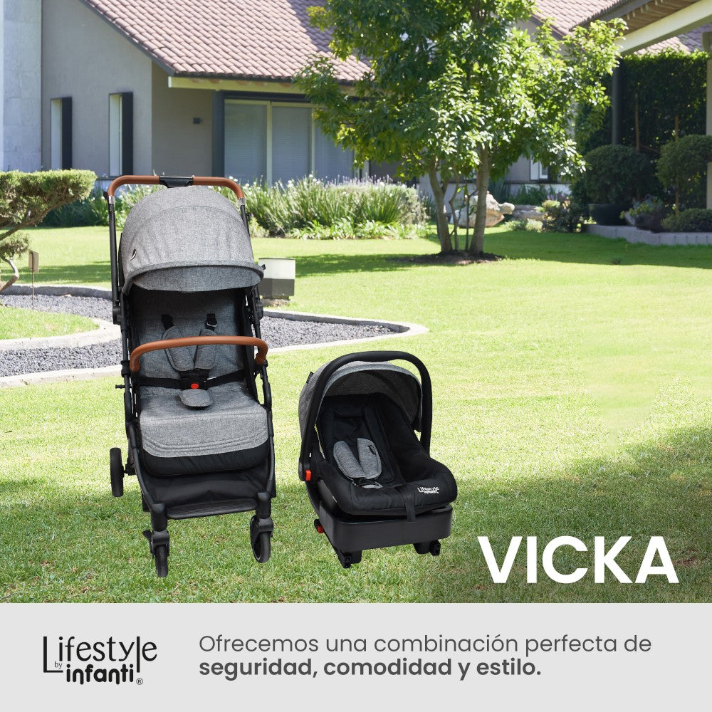 Carriola Vicka Travel System Lifestyle By Infanti Reversible Y Compacta
