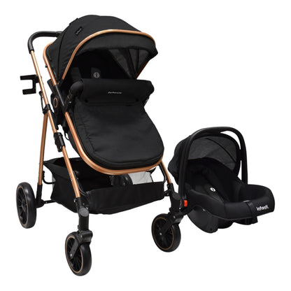 Infanti Carriola Sistema De Viaje Welly Convertible A Bambineto Color Gris