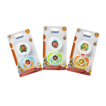 Juego Chupón + Clip Animalitos De La Selva, Infanti