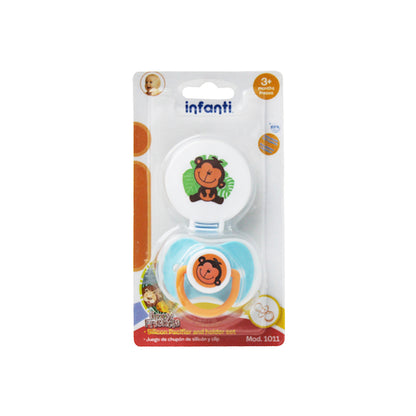 Juego Chupón + Clip Animalitos De La Selva, Infanti