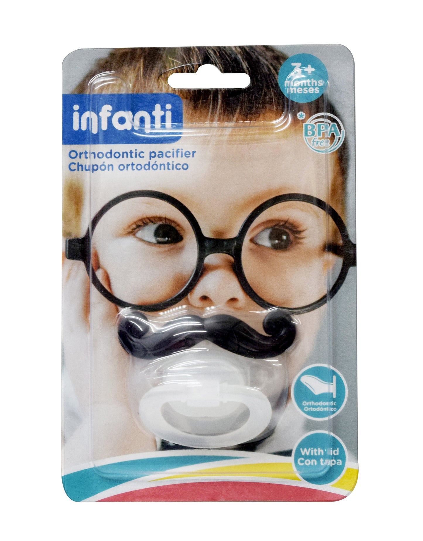 Chupón Ortodóntico Bigote, Infanti