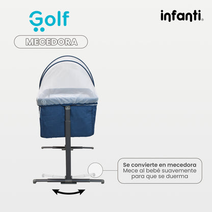 Cuna Colecho Infanti Golf Antireflujo y Mecedora
