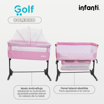 Cuna Colecho Infanti Golf Antireflujo y Mecedora
