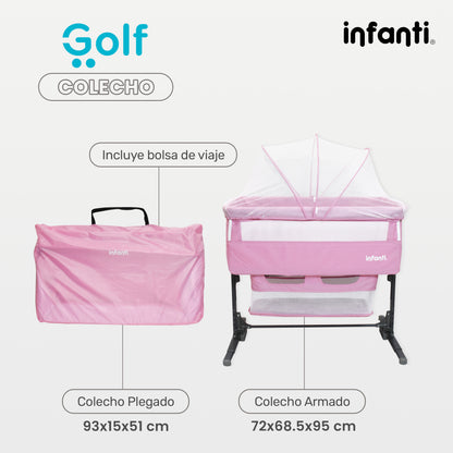 Cuna Colecho Infanti Golf Antireflujo y Mecedora