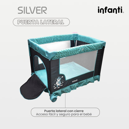 Cuna Corral Silver Infanti Colecho Para Bebé Plegable