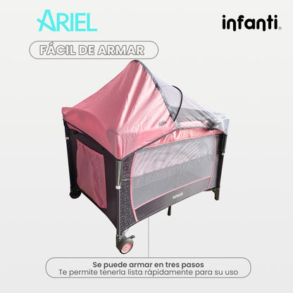 Cuna De Viaje Con Mosquitero Y Cambiador