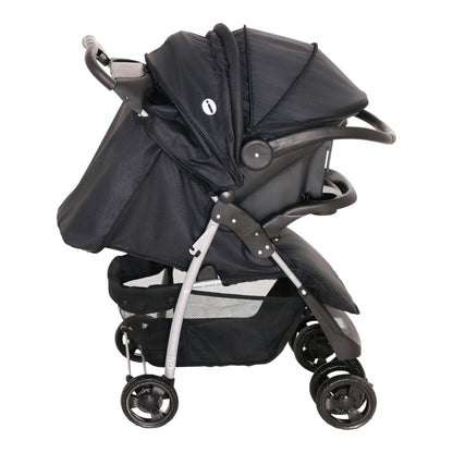 Infanti Carriola Sistema De Viaje Solarah Plegable Con Portabebé Gris Con Negro