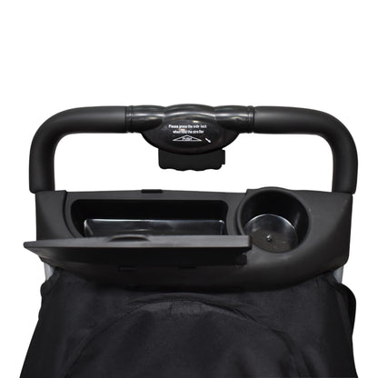 Infanti Carriola Sistema De Viaje Solarah Plegable Con Portabebé Gris Con Negro