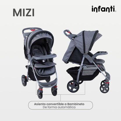 Carriola Infanit Mizi Con Sistema De Viaje Y Charola