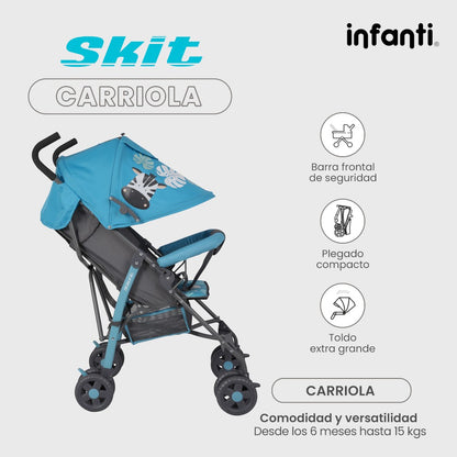 Carriola de Bastón Skit Safari Infanti Ligera y Portátil