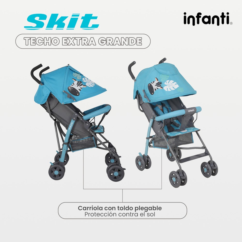 Carriola de Bastón Skit Safari Infanti Ligera y Portátil