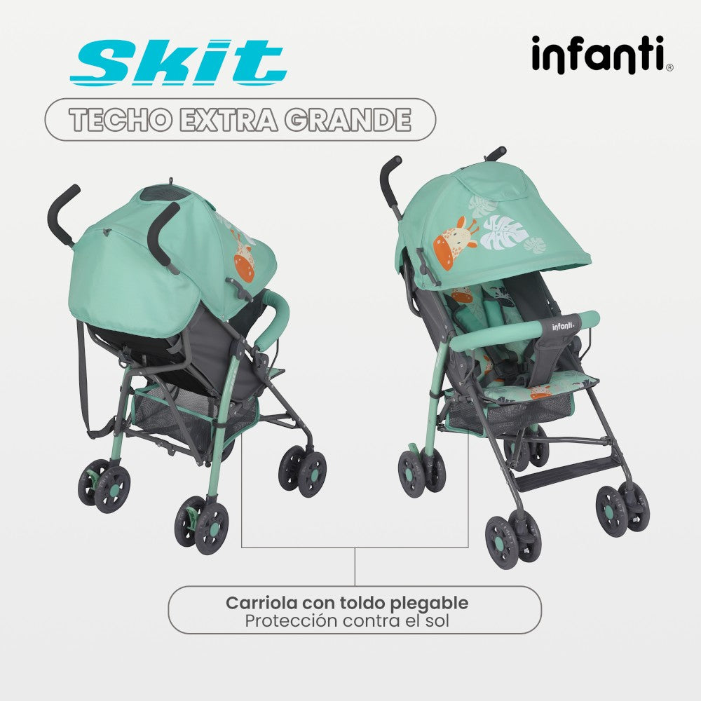 Carriola de Bastón Skit Safari Infanti Ligera y Portátil