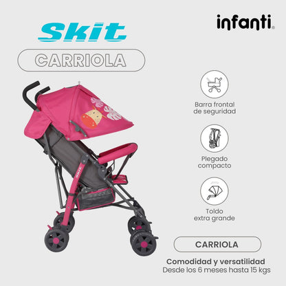 Carriola de Bastón Skit Safari Infanti Ligera y Portátil