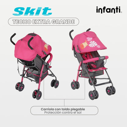 Carriola de Bastón Skit Safari Infanti Ligera y Portátil