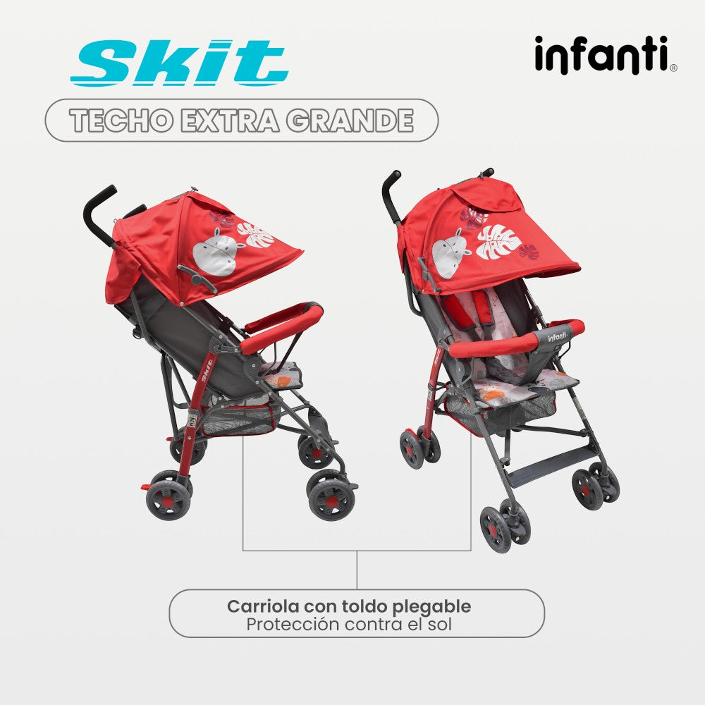 Carriola de Bastón Skit Safari Infanti Ligera y Portátil