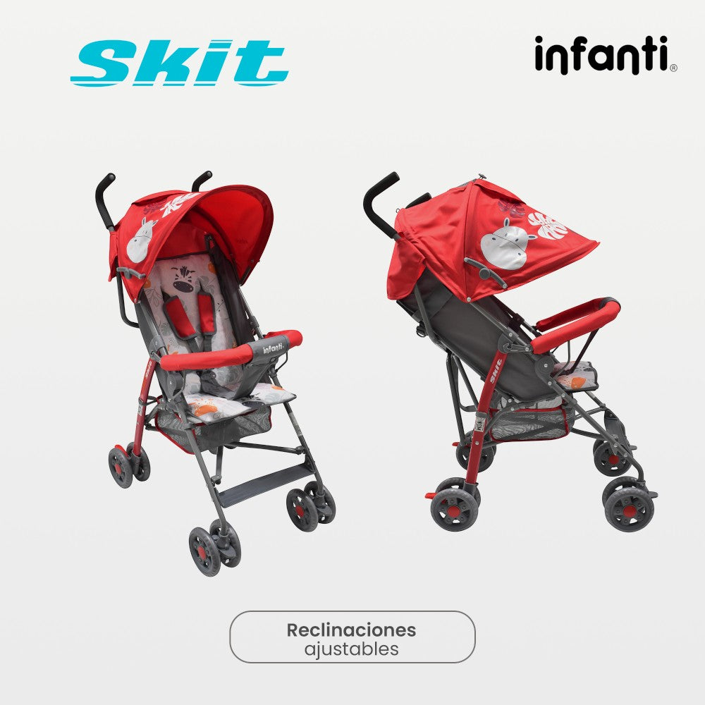 Carriola de Bastón Skit Safari Infanti Ligera y Portátil