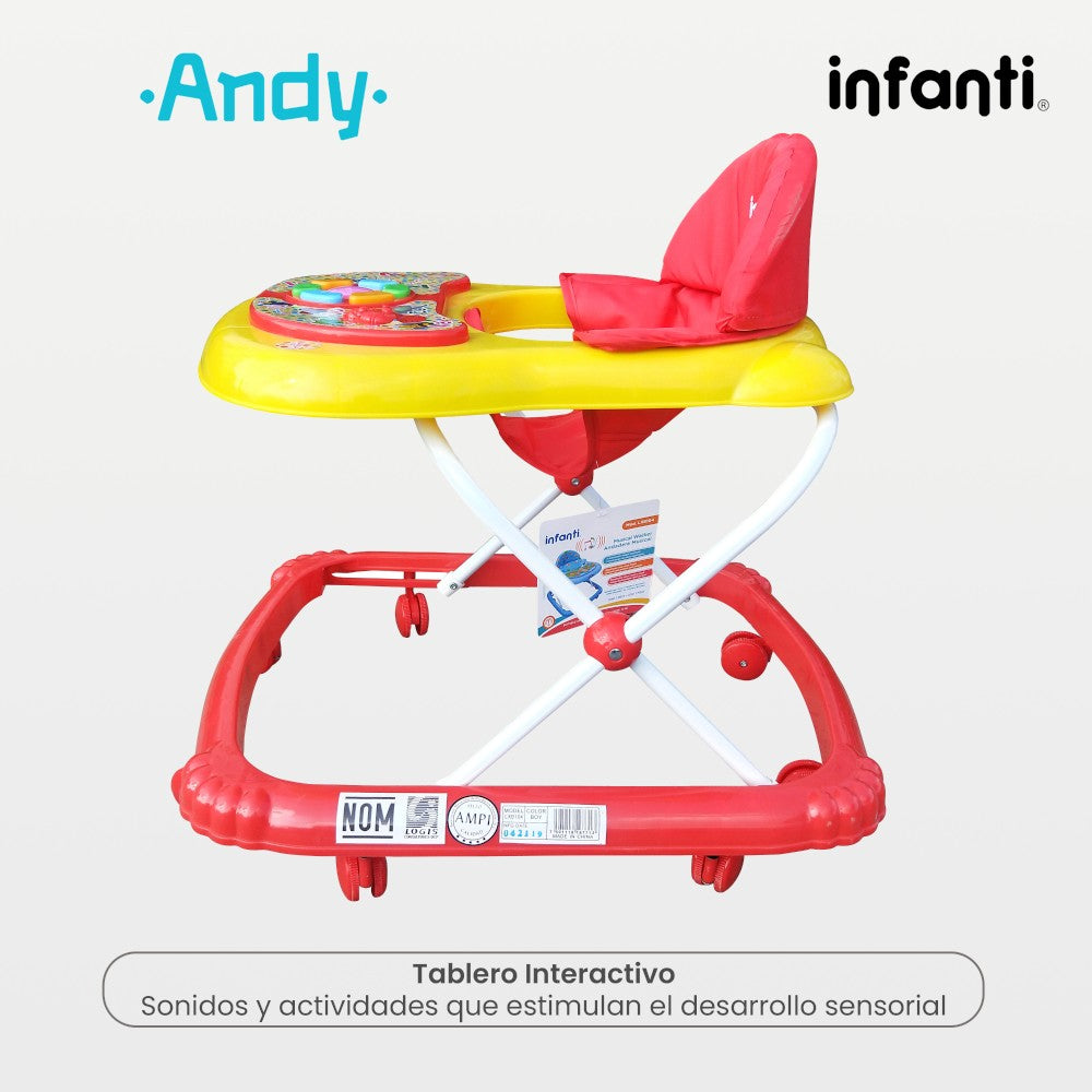 Andadera Musical Andy Infanti Plegable Para Bebé
