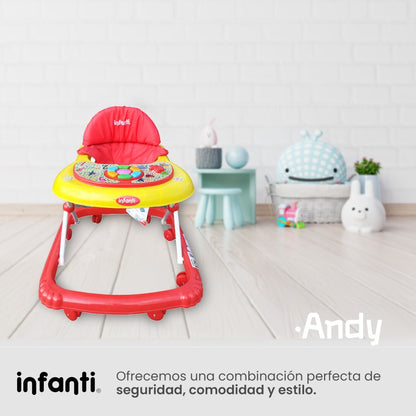 Andadera Musical Andy Infanti Plegable Para Bebé