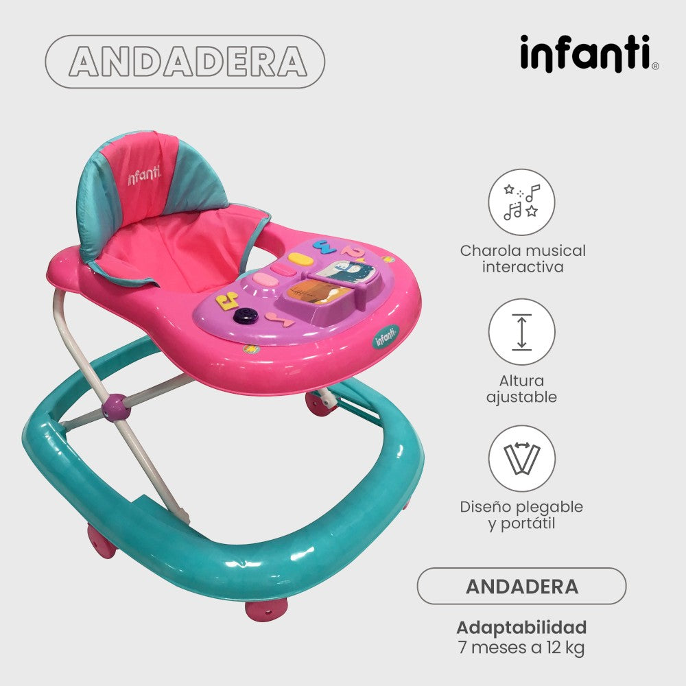 Andadera Musical Infanti Ligera Para Bebé