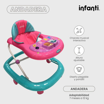 Andadera Musical Infanti Ligera Para Bebé