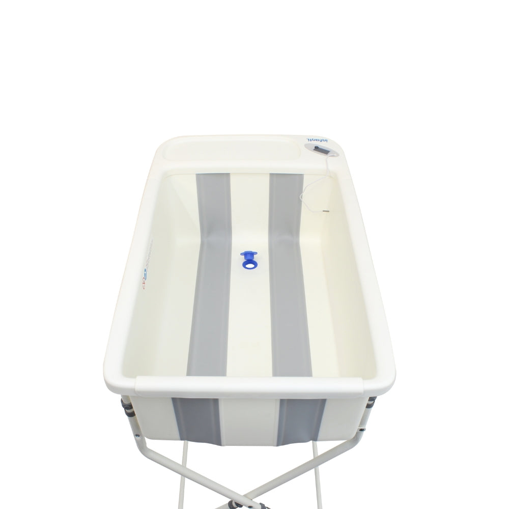 Bañera Plegable Con Termómetro Digital Y Sistema De Desagüe, Infanti