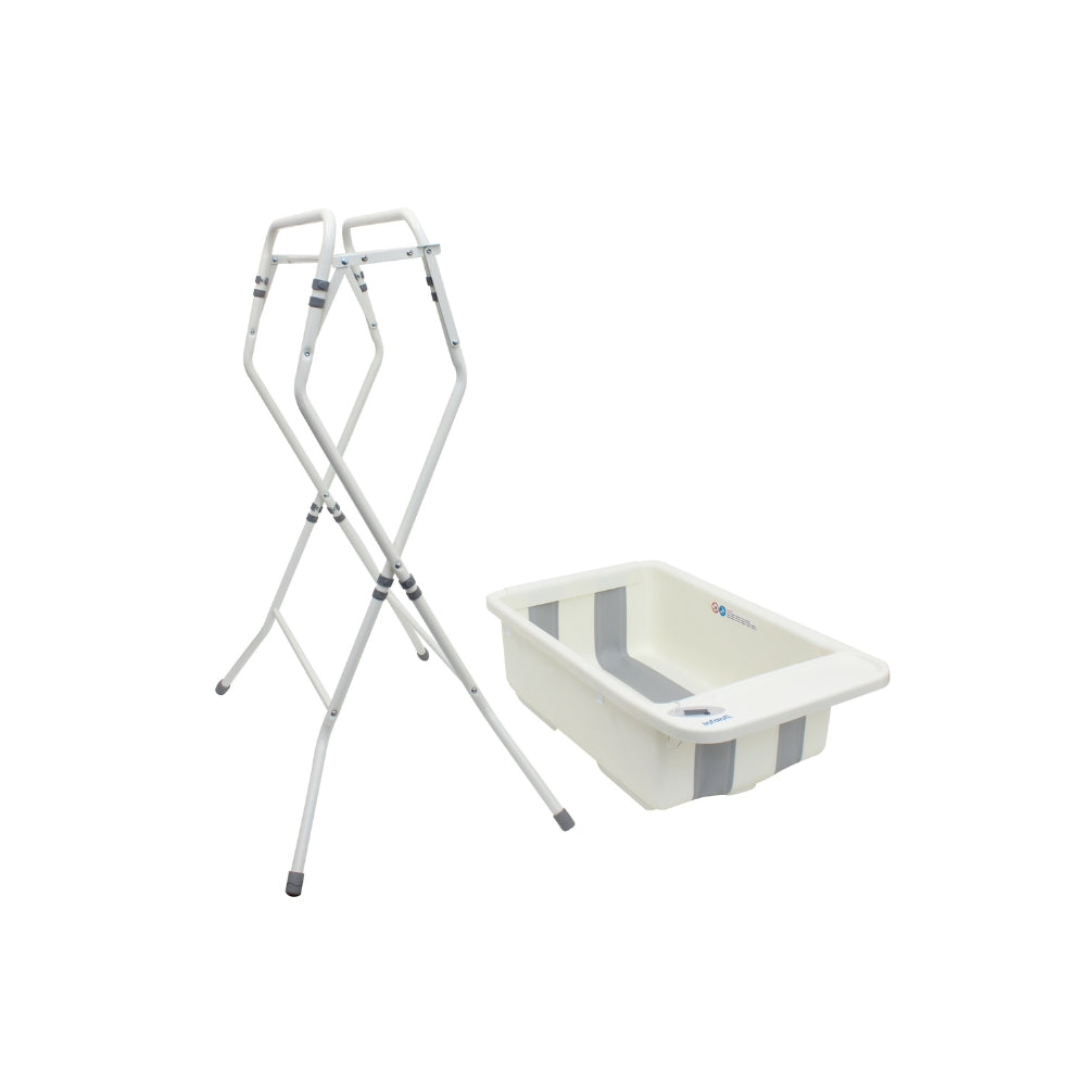 Bañera Plegable Con Termómetro Digital Y Sistema De Desagüe, Infanti