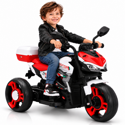 Motocicleta Montable Eléctrica V4s Speed Con Música Y Luces