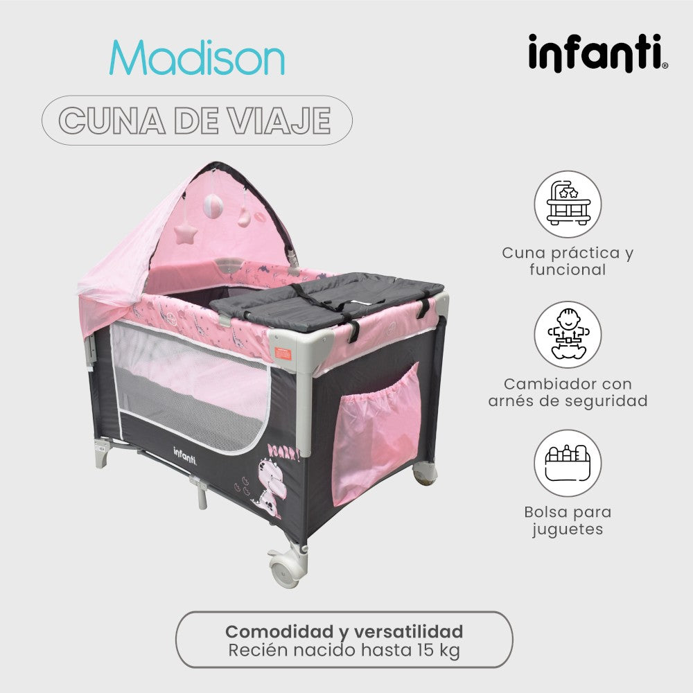 Cuna De Viaje Madison Infanti Convertible A Colecho