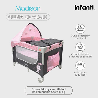 Cuna De Viaje Madison Infanti Convertible A Colecho