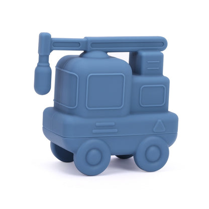 Set De Juguetes De Silicón Para Baño Con 5 Piezas Camioncitos De Construcción Con 5 Piezas